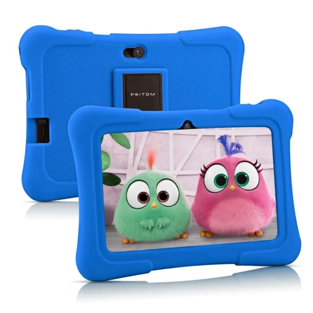 Tablet per Bambini Blu 7 Pollici Android in silicone fotocamera app installate