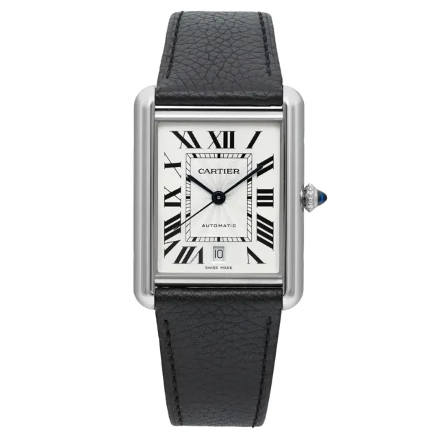 Cartier Tank Must XL 31mm x 41mm Steel Silver Dial Automatic Watch WSTA0040