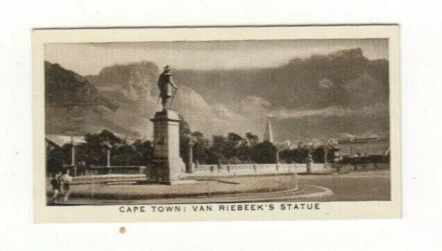 Empire cigarette card #20 Van Riebeek’s Statue, Cape Town, South Africa