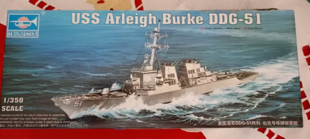 Uss Arleigh Burke   Ddg-51 In Scala 1:350 Trumpeter