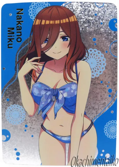Sexy Card Waifu Manga Anime Naked Doujin Nude Miku Nakano Swimsuit
