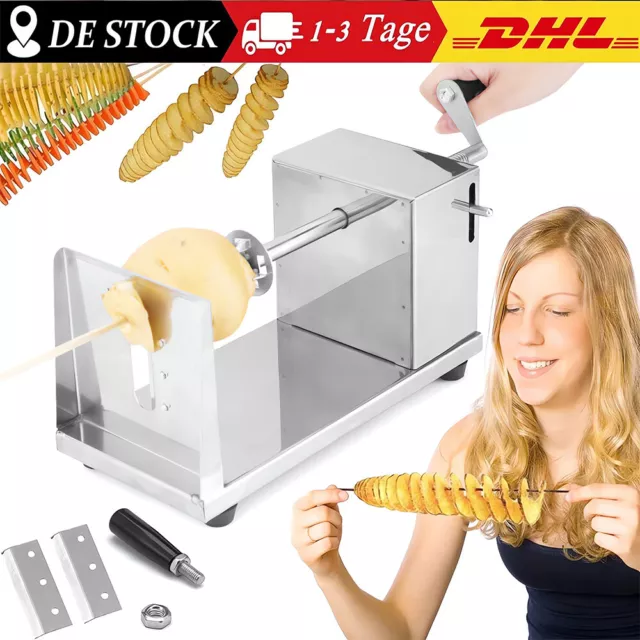 Spiralkartoffelschneider aus Edelstahl Kartoffel Tornado Chips Maker Schneider