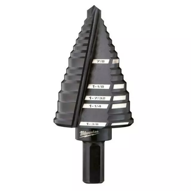 Milwaukee 48-89-9212 7/8" - 1-3/8" #12 Step Black Oxide Drill Bit - NEW!!