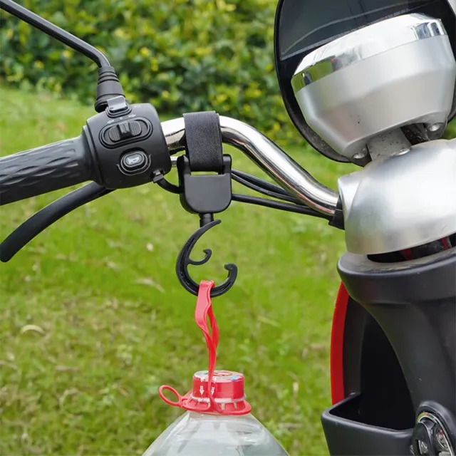 Stroller Hooks Adjustable Hanger Rod Shape Moto Electric Car Bicycle Handra$v