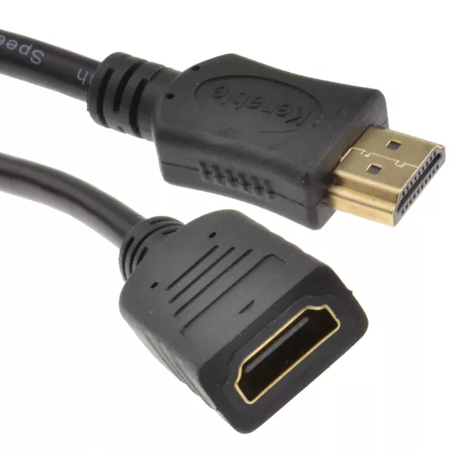 2m HDMI EXTENSION Cable Male Plug to Female Socket Lead to extend TV HDMI cable