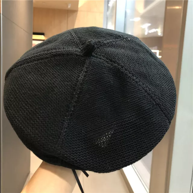 Cotton Linen Thin Style Japanese Literature And Art Retro Breathable Beret Hat 3