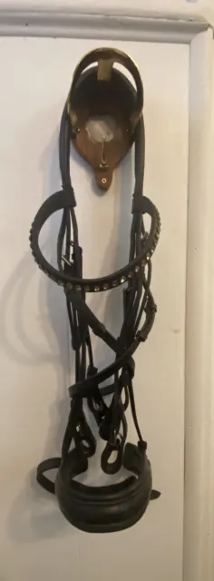 English Made Dressage Full / Double Monocrown Bridle -Horse-