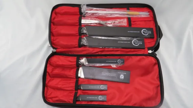 Mercer Culinary 18 Piece Genesis Knife Cutlery Set w Case - Excellent Condition