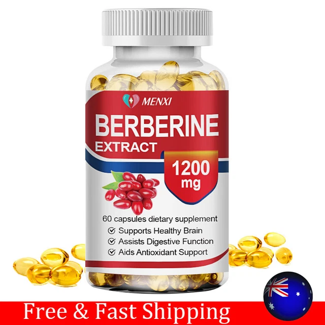 Berberine Extract 1200mg - High Absorption, Heart Health Support Supplements