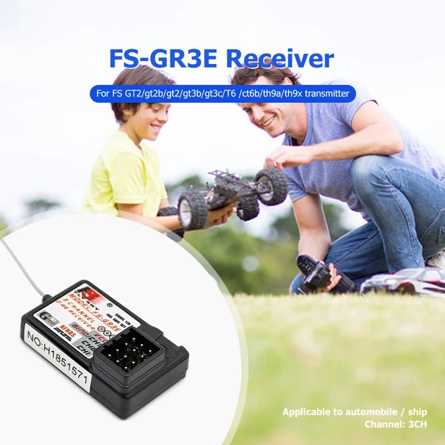 FLYSKY FS-GR3E EMPFÄNGER für GT2/GT2B/GT2F/GT3B/GT3C/CT6B/TH9A/TH9X ...