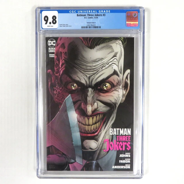 BATMAN THREE JOKERS #3 VARIANT COVER F CGC Graded 9.8 DC Comics 2021