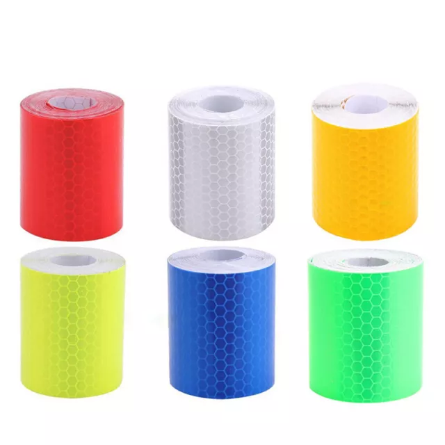 1m*5cm Car Reflective Self-adhesive Safety Warning Tape Roll Film Sticke_yk 3