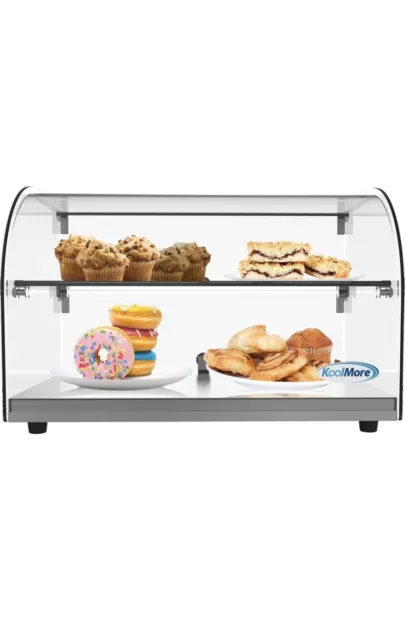 22 In. Commercial Countertop Bakery Display Case With Front Curved Glass, SS Fra