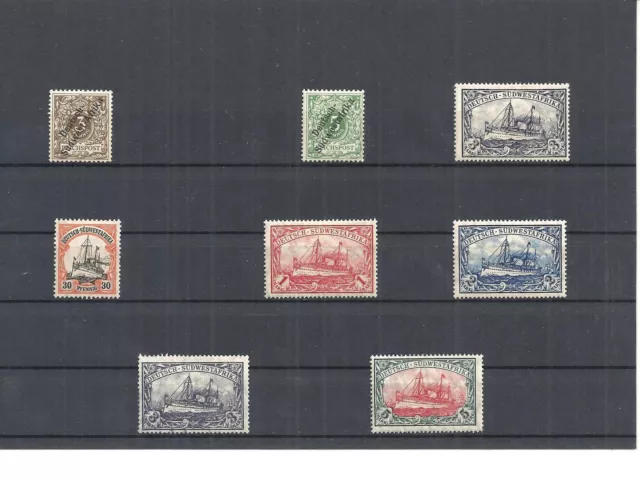 Deutsch-Südwestafrika 1901, Einzelmarken aus MiNrn: 1 - 32 */**, ungebraucht