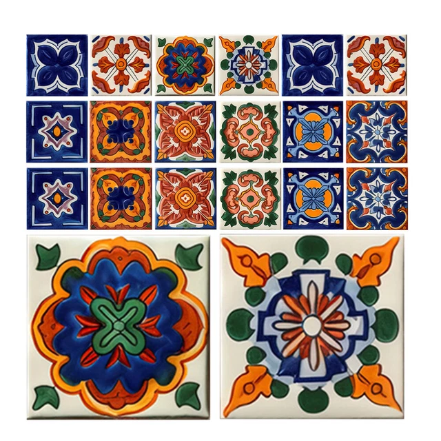 Adesivi Piastrelle Stile Marocchino 24 Pezzi - Decorazione Fai Da Te Per Cucina, Bagno E Casa - Foto 4