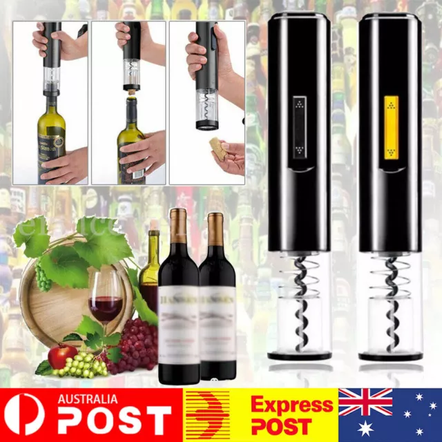 Cordless Electric Corkscrew Wine Bottle Opener Stopper with Foil Cutter