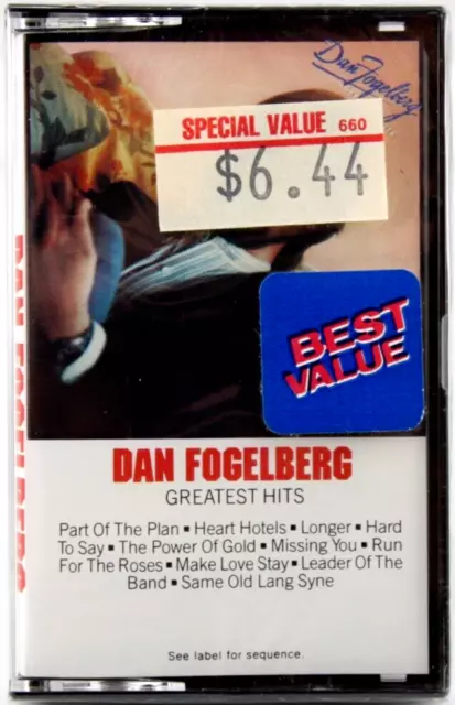 Dan Fogelberg - Greatest Hits Cassette Tape Sealed New 1983 Epic Records Vintage