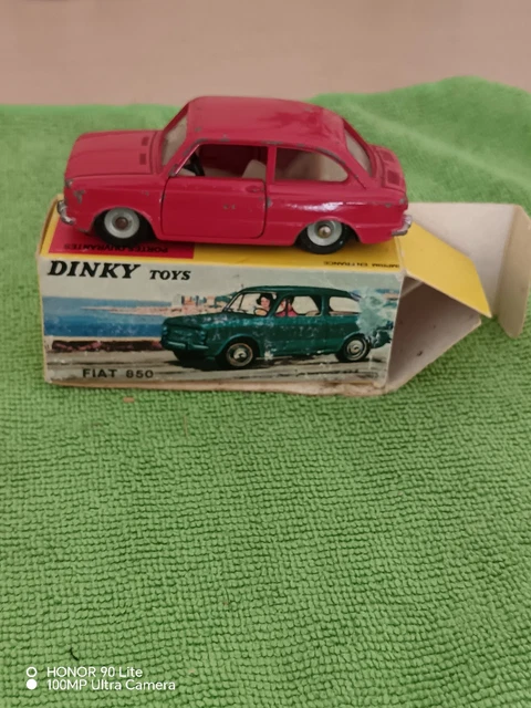 DINKY TOYS MADE IN FRANCE REF 548 FIAT 1800 BREAK TOIT BLEU BON ETAT D