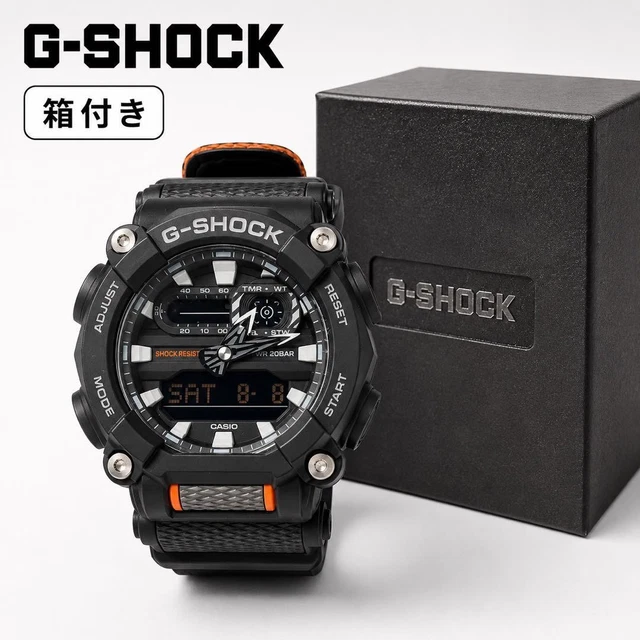 CASIO G-SHOCK GA-900C-1A4JF Black Orange with Box $153.62