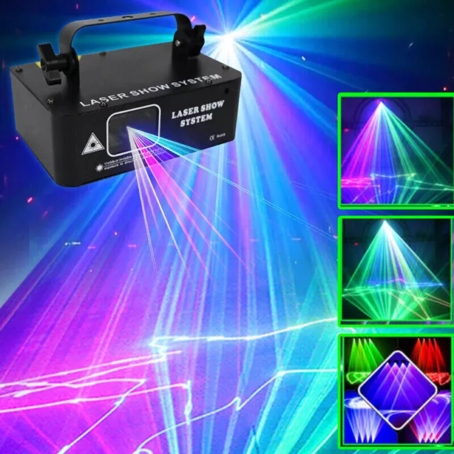 3D Full Color Stage Laser Light DJ Disco Party Light DMX Strobe Scan Light