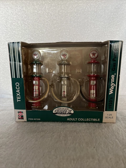 1920'S Wayne Gas Pump Set 3 Texaco Sky Chief 1:25 #07268 1999 Ltd Ed Gearbox