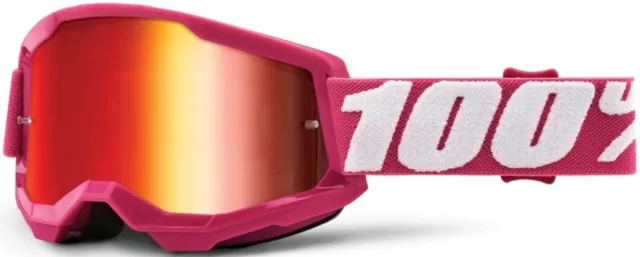 100% Strata II Extra Fletcher Motocross Occhiali (rosa, taglia unica)