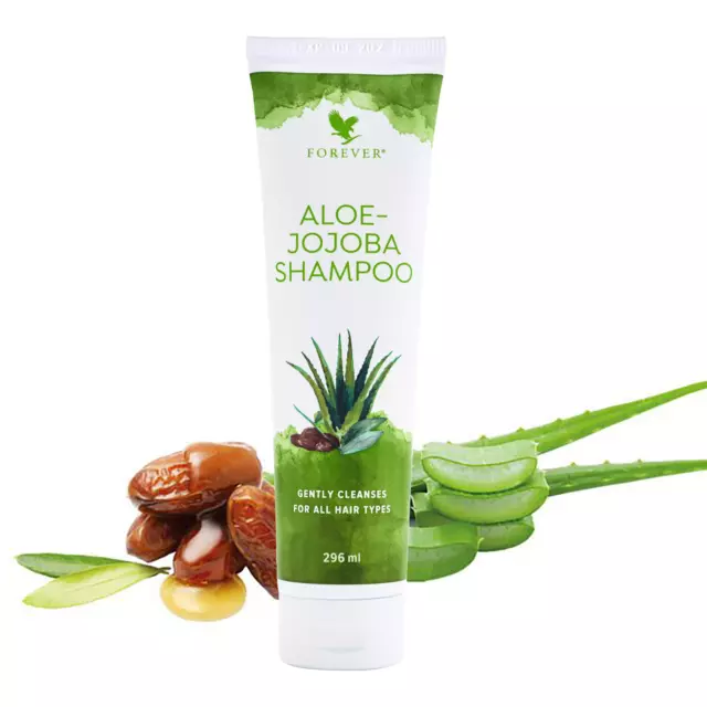 Forever Aloe-Jojoba Shampoo - Cheveux Hydratés, Brillants, Sains, Doux 296 ml