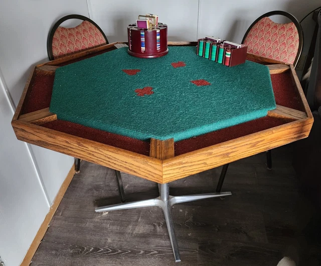 Custom Poker Table Casino Card Game Blackjack 8 Player Felt Mat