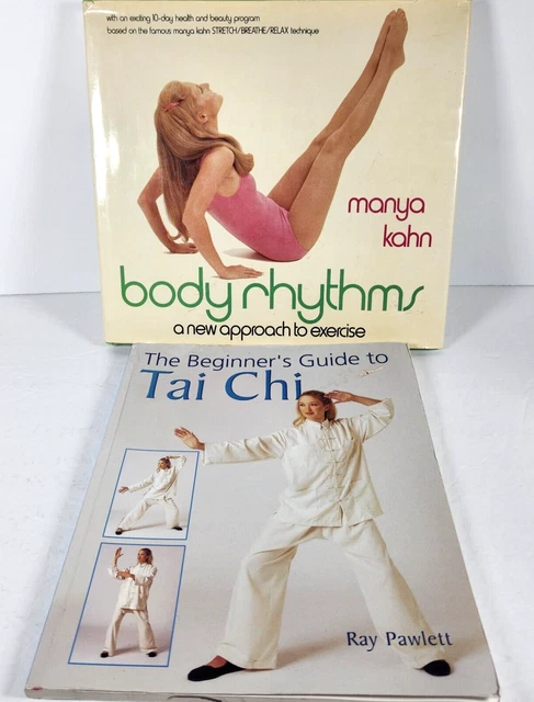Lot of 2 Exercise Books Beginners Guide to Tai Chi 2001 & Body Rhythms 1977