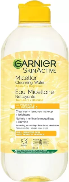 Garnier Micellar Cleansing Water, All-in-One Makeup Remover & Face Cleanser With