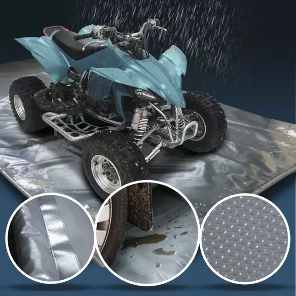AiBOB Ölmatte, 152,4 x 248,9 cm, saugfähiges Öl-Pad, schützt Garagenboden,  langlebig, wiederverwendbar, wasserdicht, schwarz : : Auto &  Motorrad