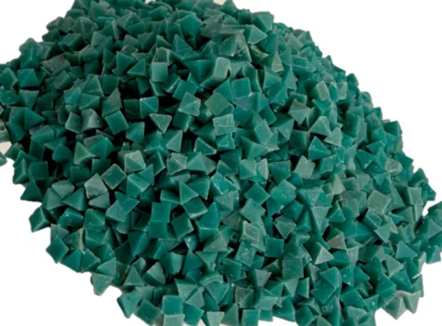 2 Lb Resin Tumbling Media Rust Cutting Abrasive Tumbler Green 1/4" Pyramid Soft