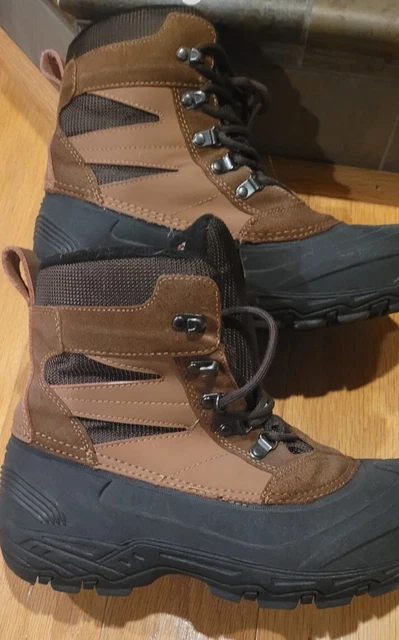 ADVENTURIDGE MEN S SIZE 11 Aldi Thinsulate Outdoor Hiking Winter Boots Black 15.90 PicClick UK