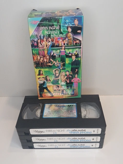 Paris By Night #64 Thuy Nga 3 Tape Box Set Vietnamese Music VHS 2002