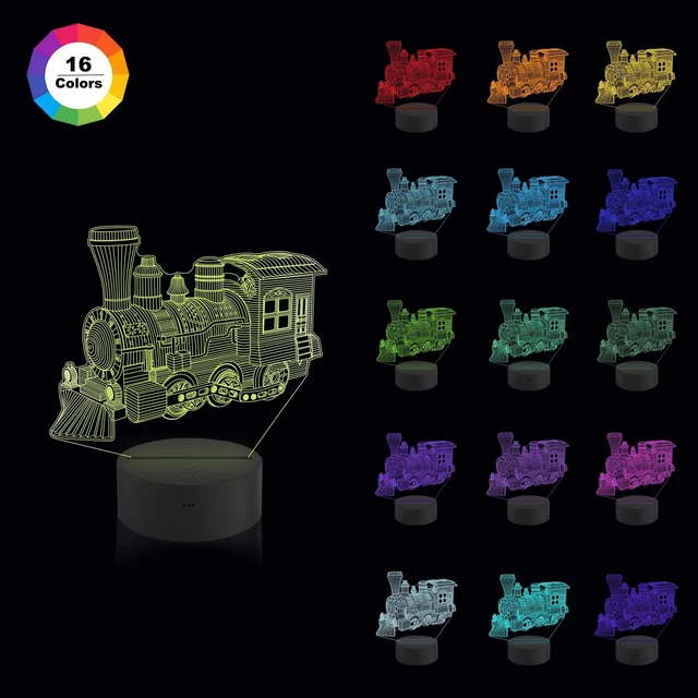 CooPark 3D Gamepad Night Light - 16 Color LED Touch & Remote Control Lamp, Gamer Room Decor Gift For Teens & Adults