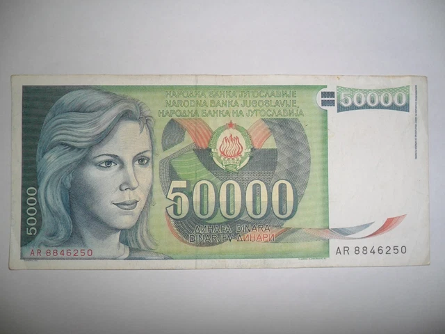 BANCONOTA 50000 DINARA Jugoslavia 1988 Spl EUR 1,99 - PicClick IT