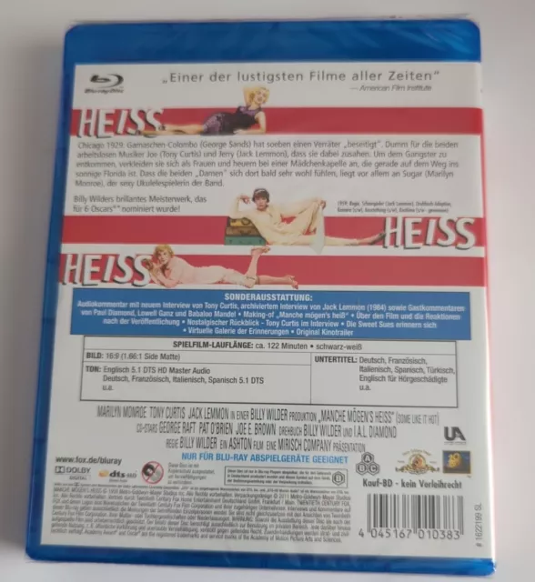 MANCHE MÖGENS HEISS - MARILYN MONROE, TONY CURTIS, JACK LEMMON - NEU/OVP BluRay 2