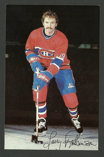 Larry Robinson Montreal Canadiens Team Issued Hockey Postcard