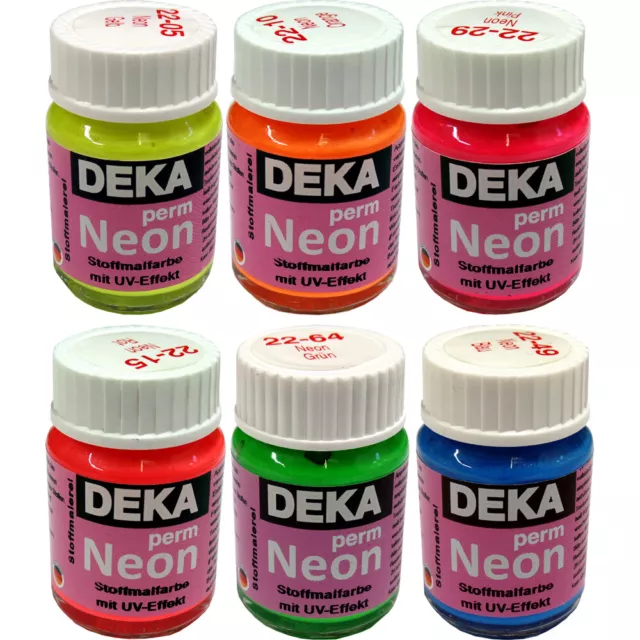 DEKA PermDeck Stoffmalfarbe für dunkle Stoffe 25 ml - 20 Farben