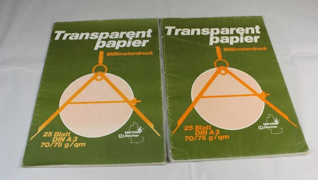 45x DIN A3 Blätter - Transparent Millimeter Zeichenpapier aus Geschäftsaufl /242