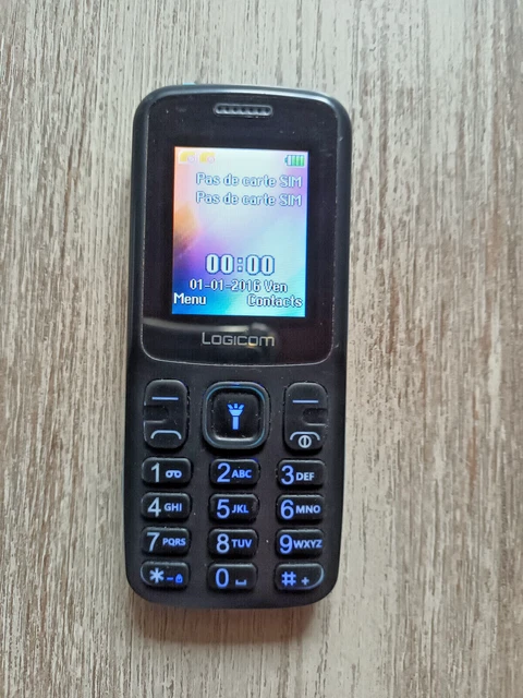 Téléphone Logicom L196 – Dual SIM 2G – Bluetooth, SDHC, Appareil Photo 0.3MP – Débloqué