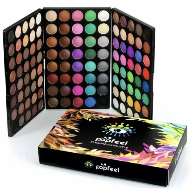 Popfeel 120 Matte Colors Eyeshadow Eye Shadow Palette Makeup Set Kit Pro US