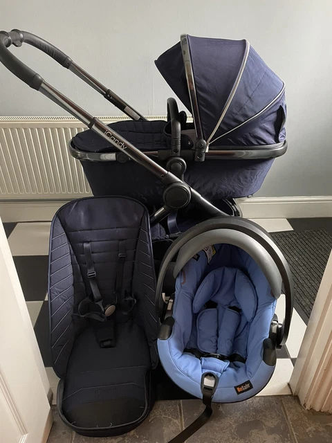iCandy Peach 5 Pram Pushchair Indigo Phantom Travel System Bundle
