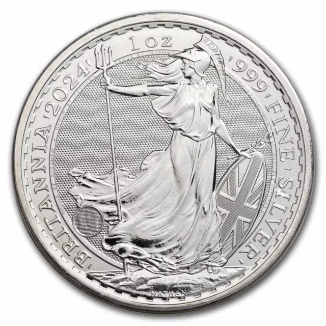 2024 Great Britain 1 oz Silver Britannia BU (King Charles III)