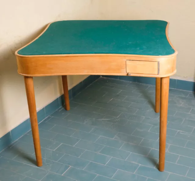 Tavolo da Gioco Midcentury Design stile Gio Ponti, Borsani, Parisi legno d’acero