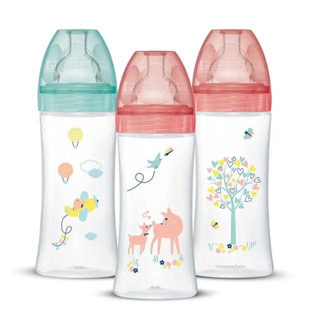 Dodie Babyflaschen Antikolik Sensation für Mädchen 330 ml
