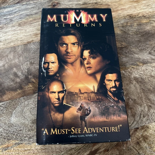 THE MUMMY RETURNS VHS 2001 Universal Brendan Fraser The Rock Y2K Horror ...