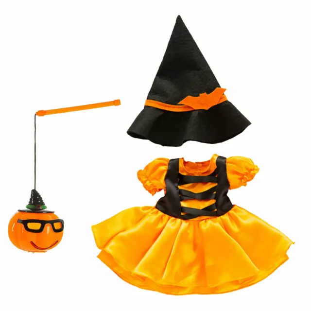 18 zoll Amerikanischen Puppe Kleidung-Bunte Halloween Kleid mit Hut, Kürbis