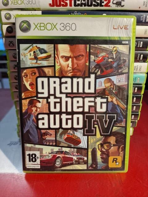 Grand Theft Auto  IV    GTA 4  XBOX 360 pal fr Bon état Avec notice