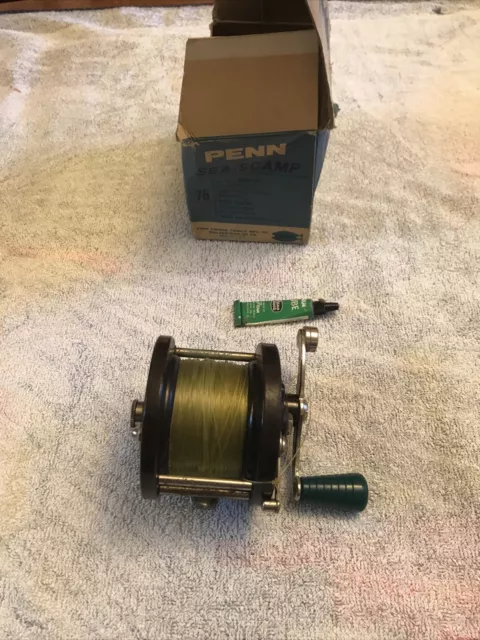Penn No 78 Fishing Reel Sea Scamp Vintage Solid Brass Components